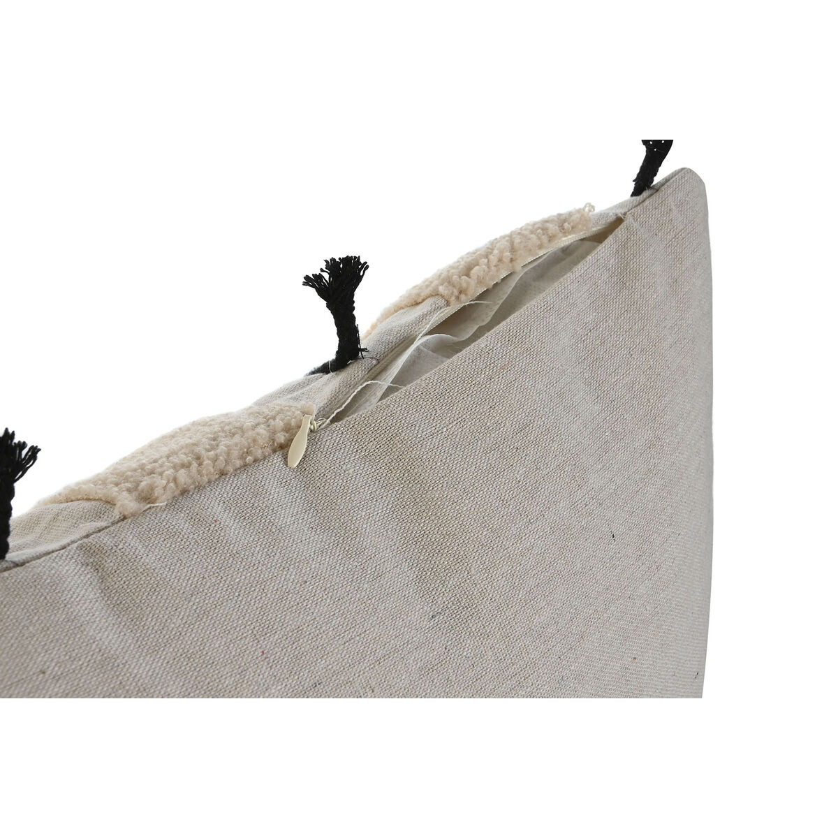 Μαξιλάρι Home ESPRIT Μπεζ Boho 45 x 5 x 45 cm